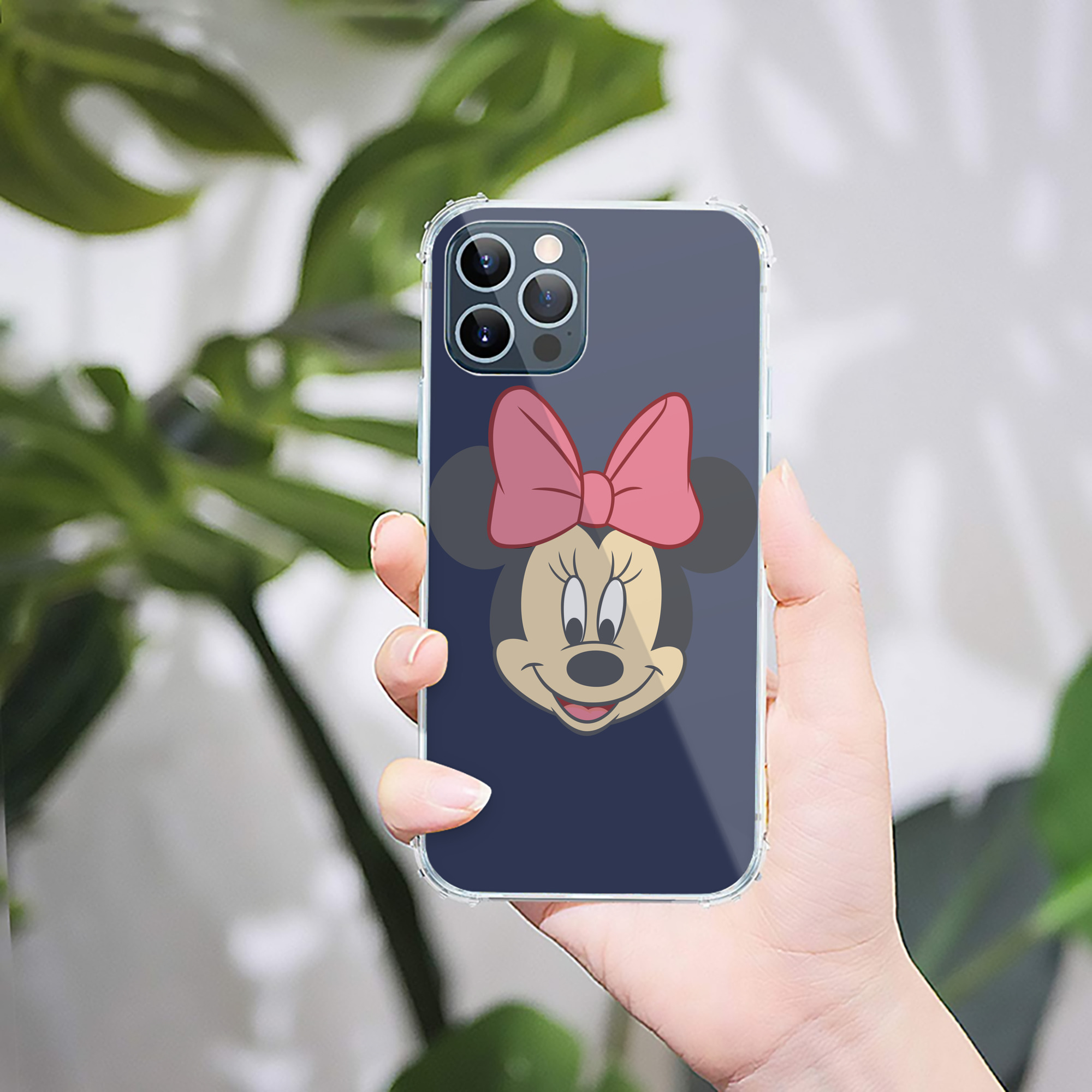 （画像用） ミッキーマウス Mickey Mouse 【iPhone 12シリーズ対応】透明スマホケース（クリアソフトケース）